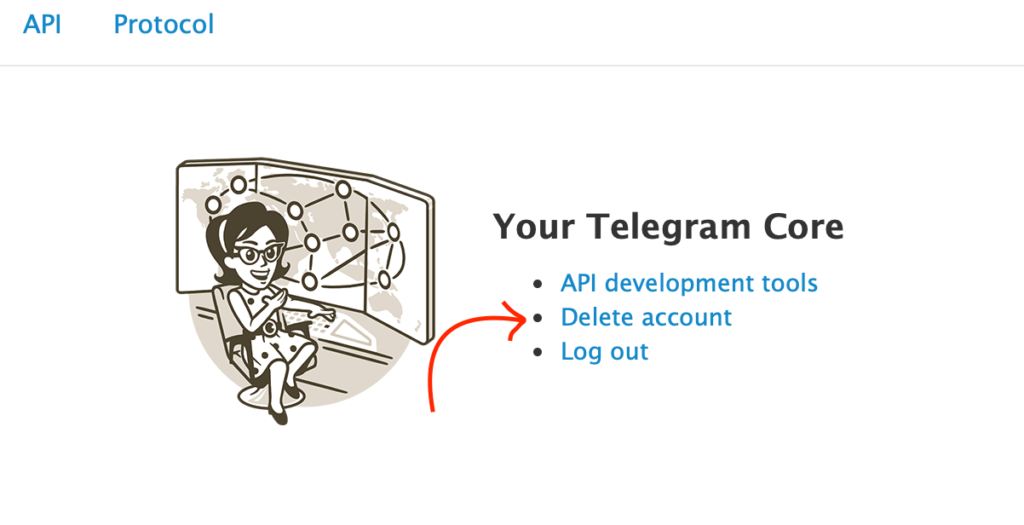 як видалити акаунт телеграму