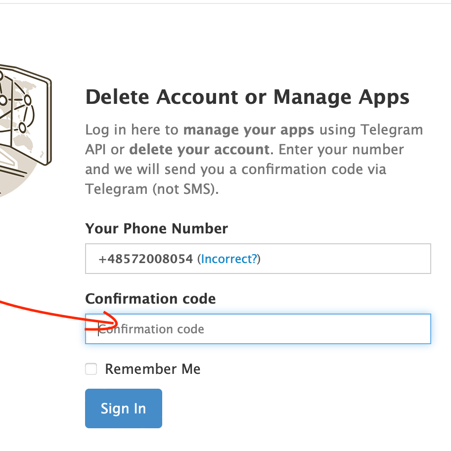 Як видалити акаунт в телеграмі назавжди