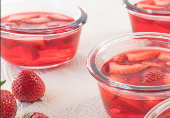 Желе з замороженої полуниці