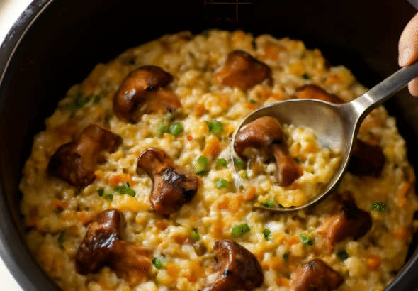 різотто з грибами білими фото